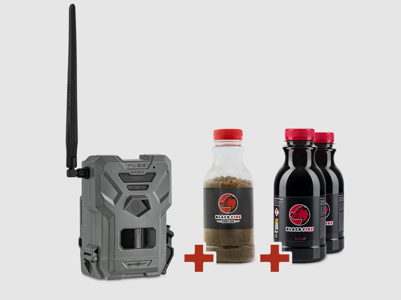 BLACK FLEX Bundle 1 - SPYPOINT FLEX-DARK + BLACK FIRE Tar Original und Special