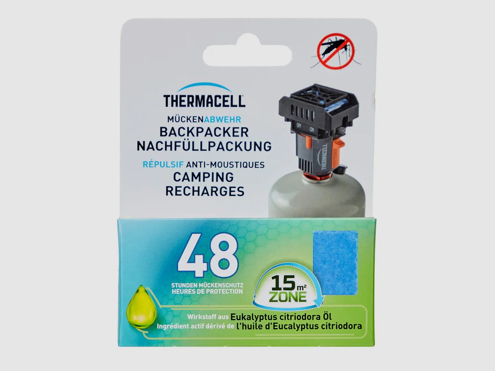 ThermaCELL Thermacell Recarga M-48 PT-19 para Backpacker MR-BP 48 Horas