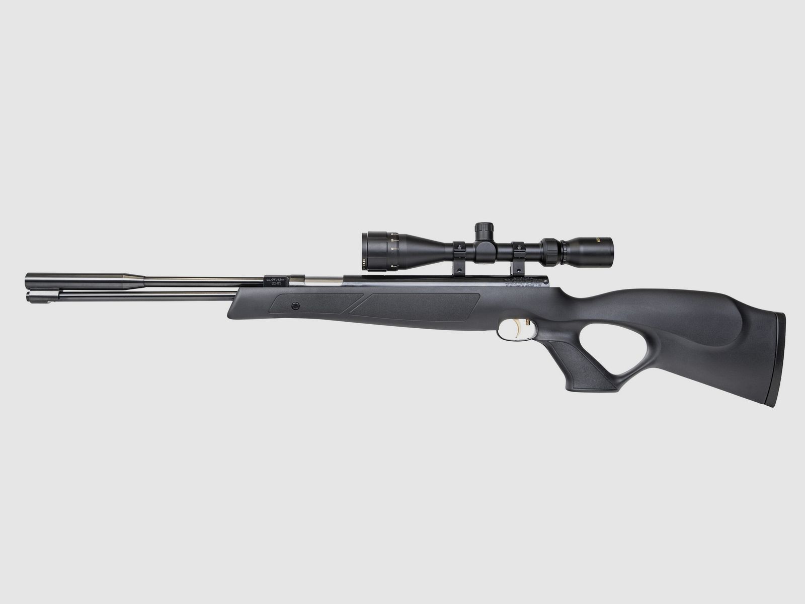 WEIHRAUCH HW97 k BlackLine carabina ad aria compressa cal. 4,5 mm calcio con foro per il pollice, immagine 4 di 4