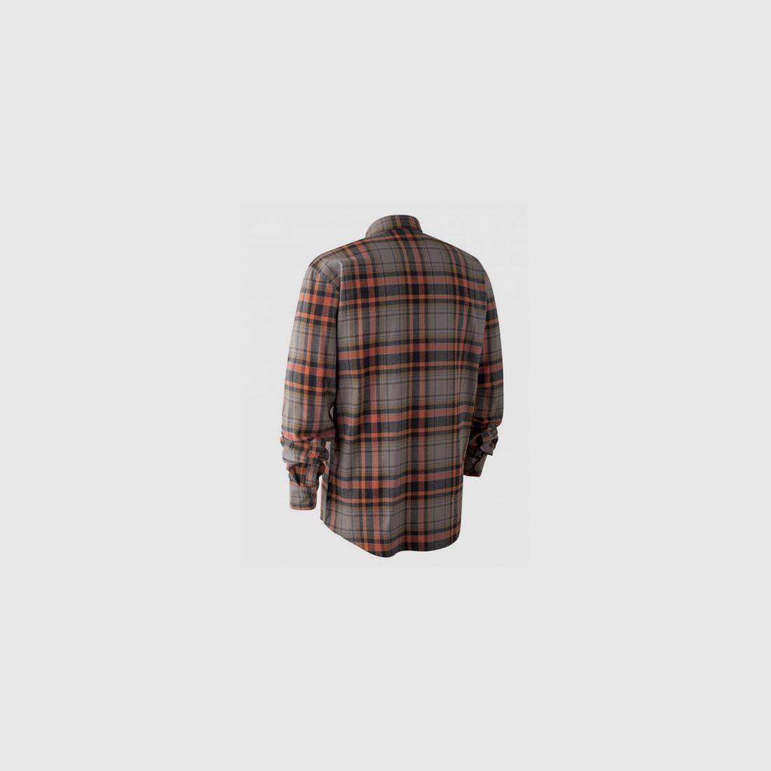 Deerhunter Geruit Shirt Oranje en Grijs mod. Marvin art.8187 DEERHUNTER, afbeelding 3 van 3