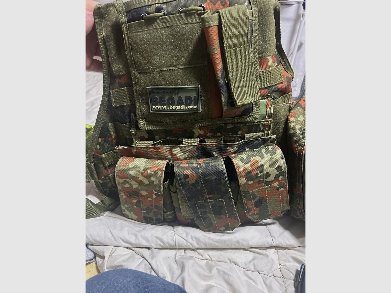 Plattenträger im Flecktarn – ideal für Airsoft / Softair