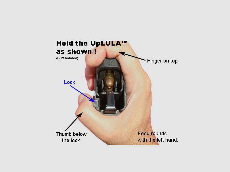 MAGLULA UpLULA™ Universal Magazine Loader 9mm - .45 universal speed loader