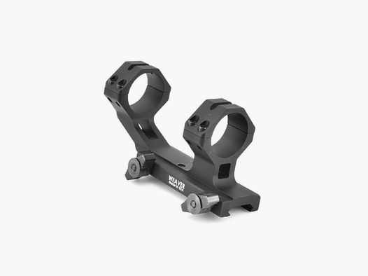 Weaver Tactical Thumb-Nut SPR 1-tlg. Mount Picatinny-Style mit Ringe Flattop AR-15 matt schwarz 30mm, integriertes Rückschlag-Basisdesign