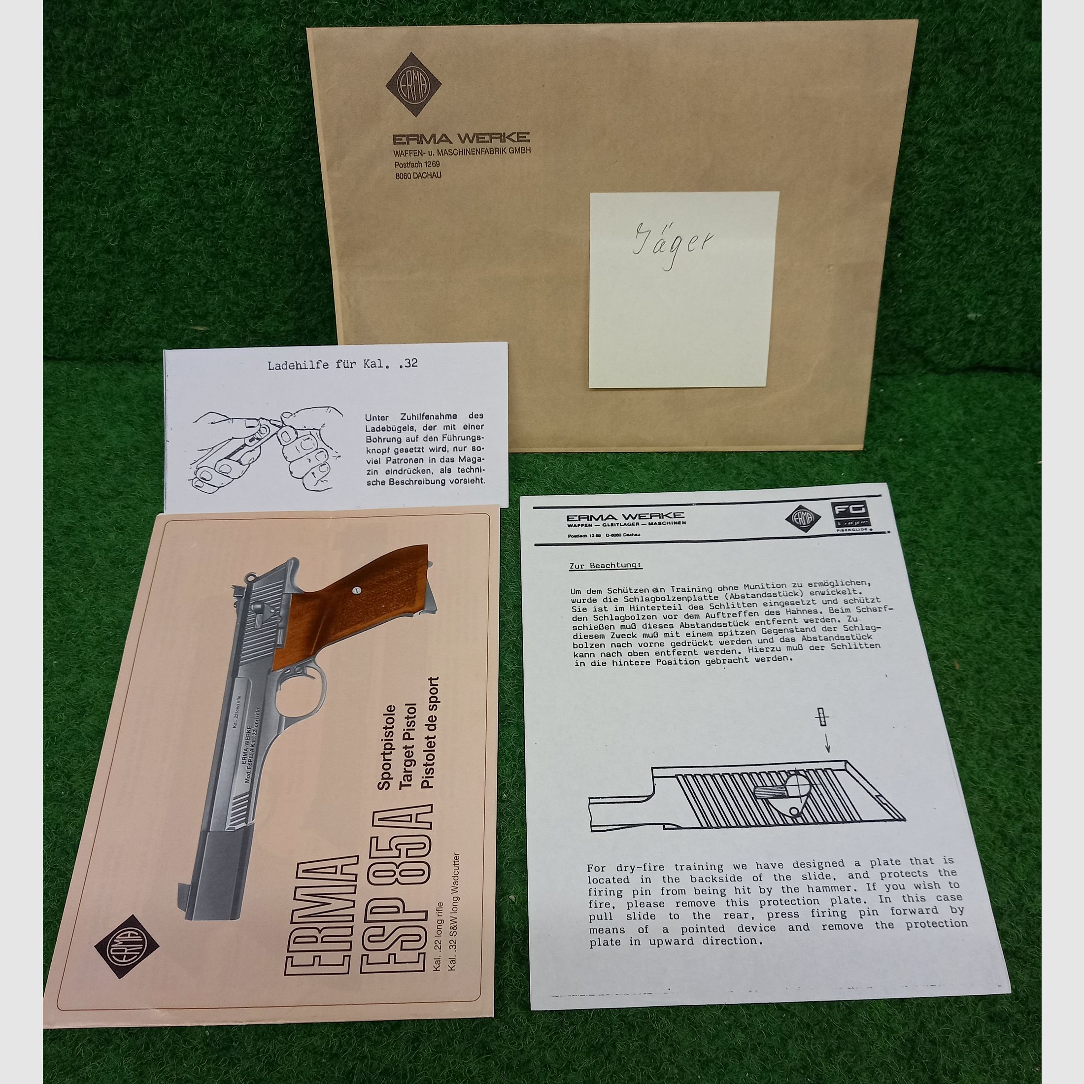 Erma ESP 85 Mod. Jäger Kaliber .22Lr.