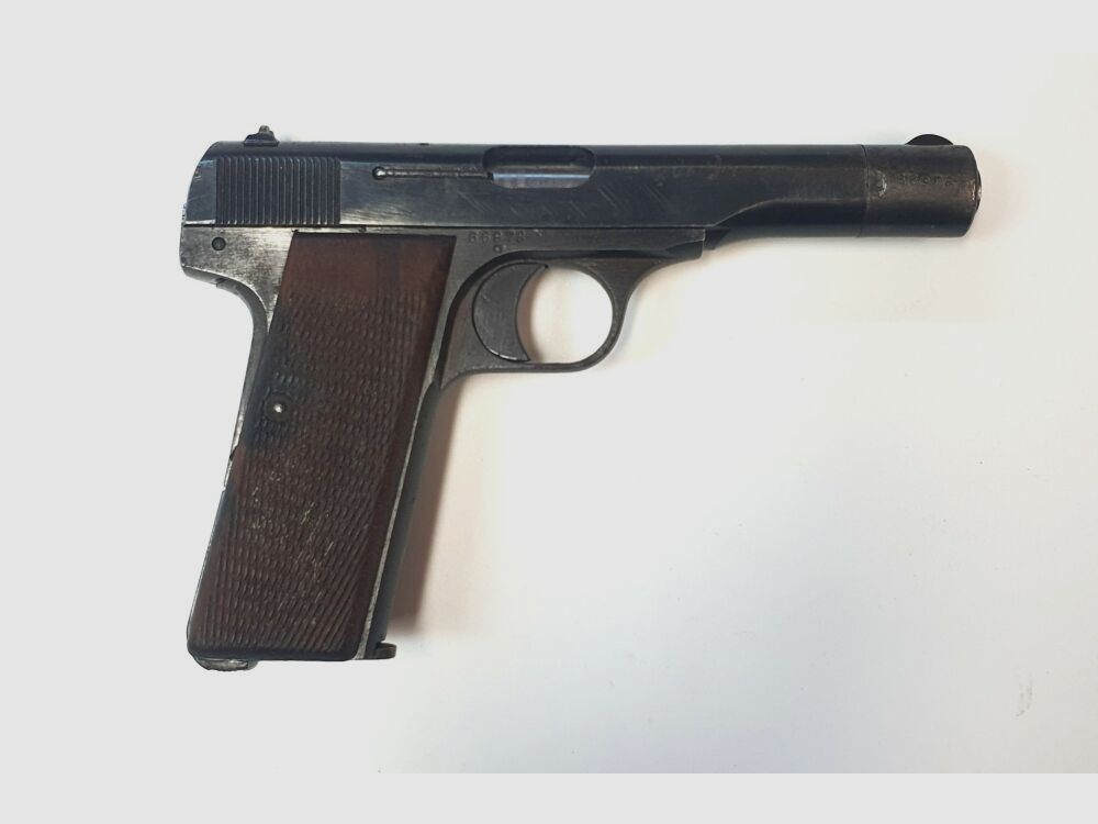 FABRIQUE NATIONALE D'ARMES DE GUERRE HERSTAL BELGIQUE! Przedmiot kolekcjonerski! Pistolet samopowtarzalny FN - 7.65mm Browning - Broń trofealna, zdjęcie 1 z 10