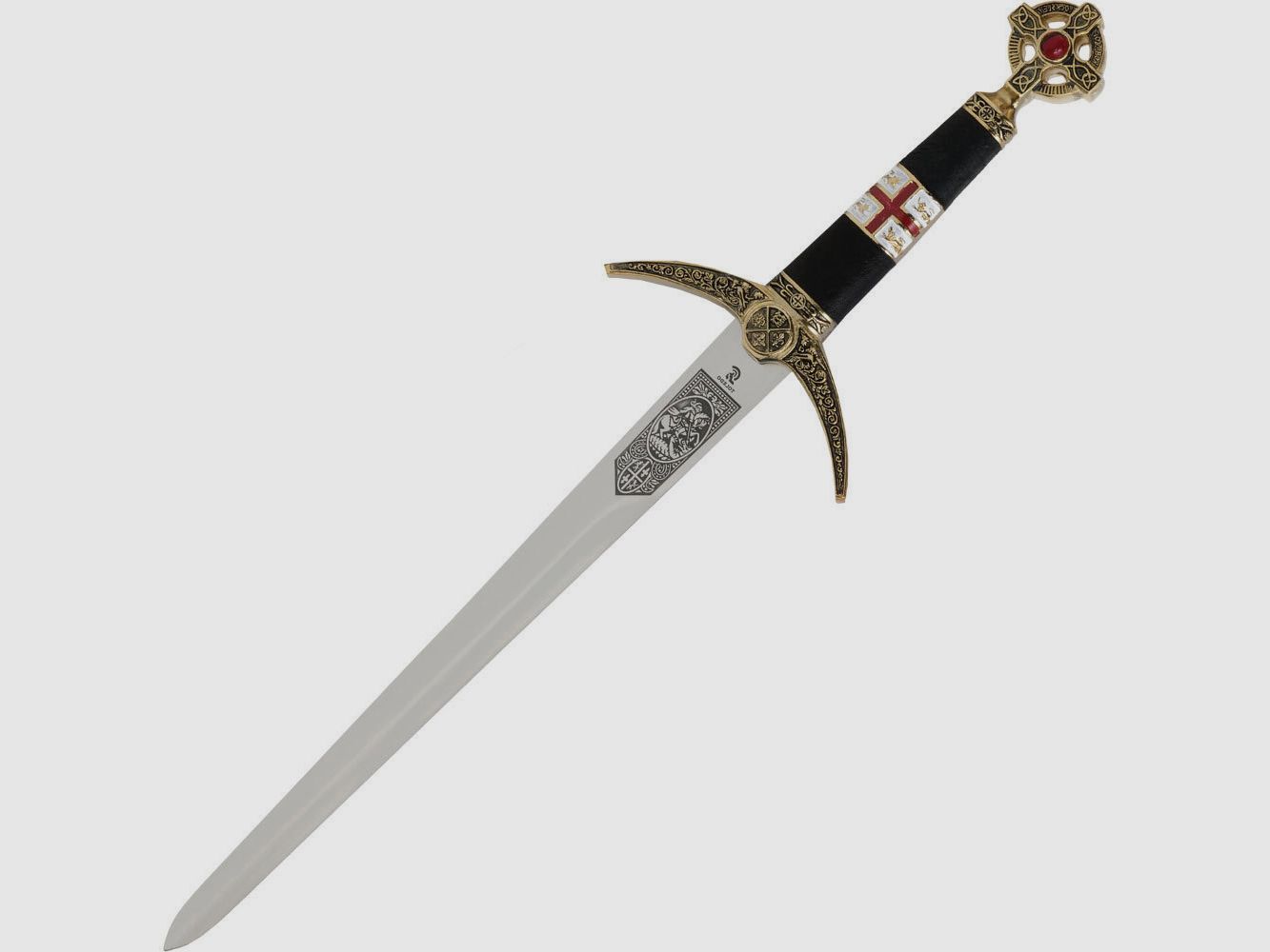 Dolch Robin Hood mit Scheide reich verziert