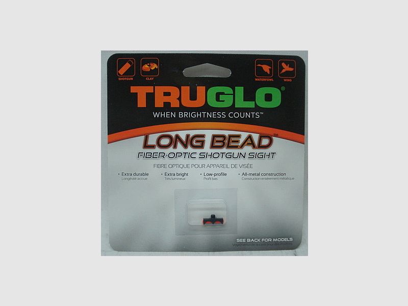 Truglo LongBead M2,6 rot - L:13mm, Metallkörper