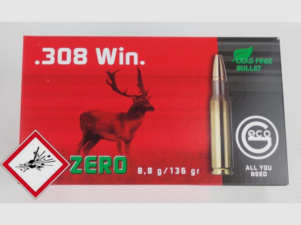 Geco ZERO Jagdpatrone Kal..308 Win 136gr