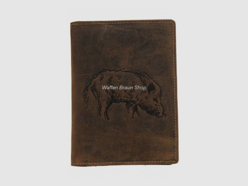 Jagdscheinetui Keiler