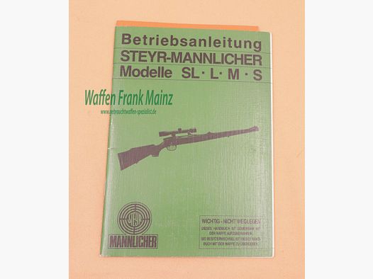 Steyr - Mannlicher - Oostenrijk Bedieningsinstructies SL*L*M*S