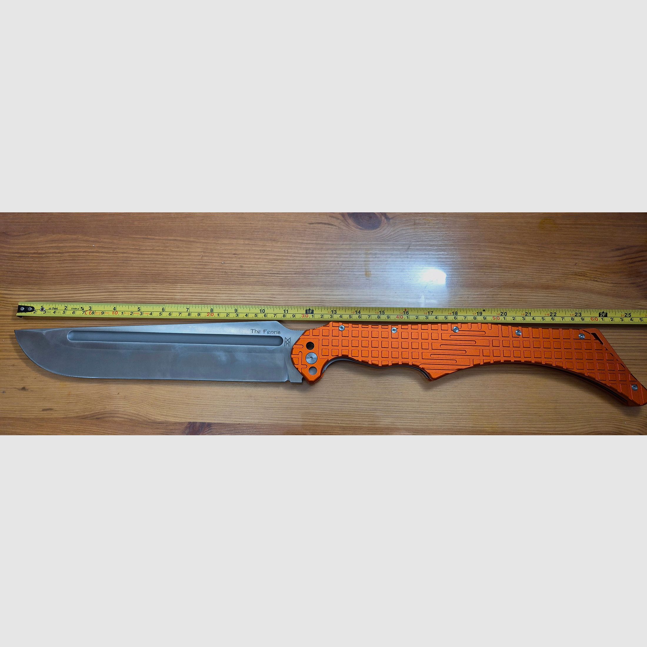 Midgards Messer Fenris - Orange / Limitiert - XXL Linerlock
