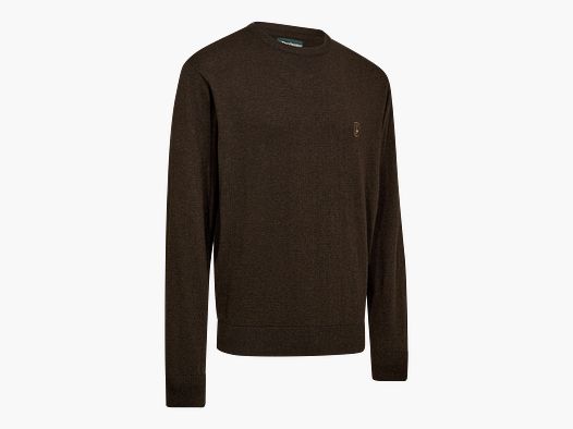 Harrington gebreide pullover met ronde hals - Maat: L