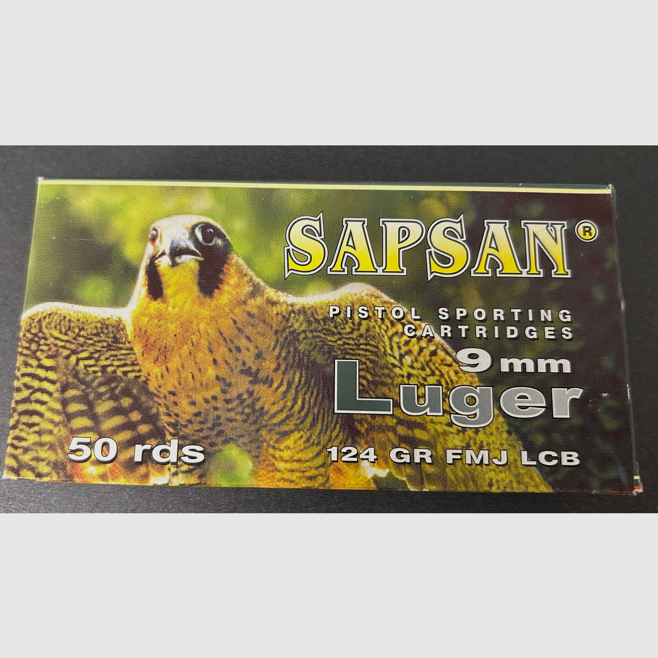 9 mm Luger 124 gr FMJ   SAPSAN