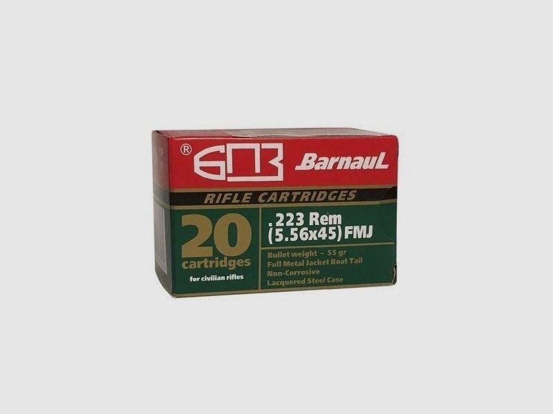 Barnaul .223 Rem FMJ 55grs