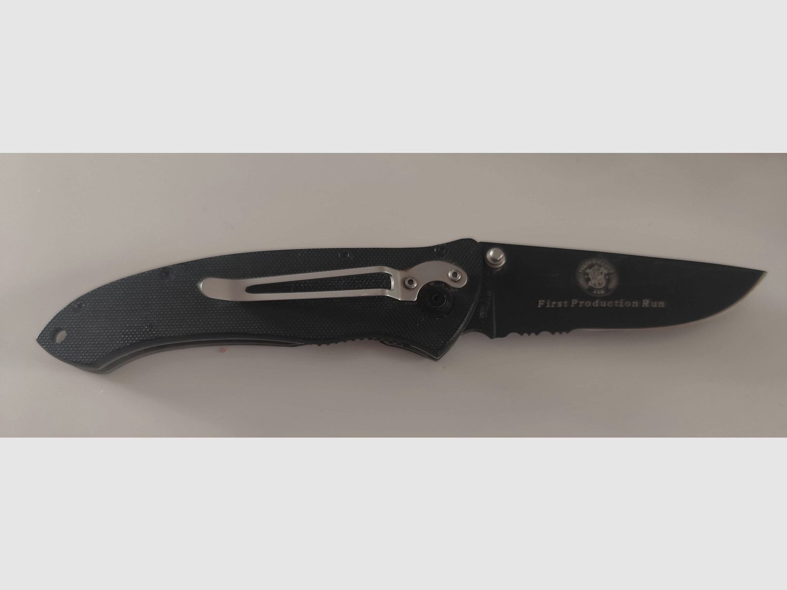 ❗Smith and Wesson Einhandmesser Extreme Ops, Stahl 440 C, G-10 Schalen, Gürtelclip