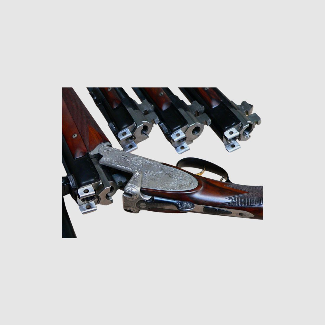 Ferlacher Kipplaufbockwaffe mit 4 Laufbündeln