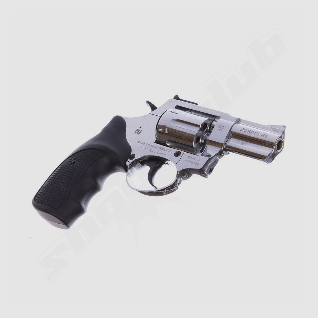 Zoraki	 R1 2,5 Zoll Chrom Schreckschus srevolver 9mm