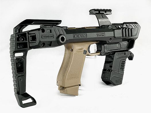 RECOVER GLOCK Conversie VOL Kit SPRO MG Pistool Schaft 1-kleur Zwart