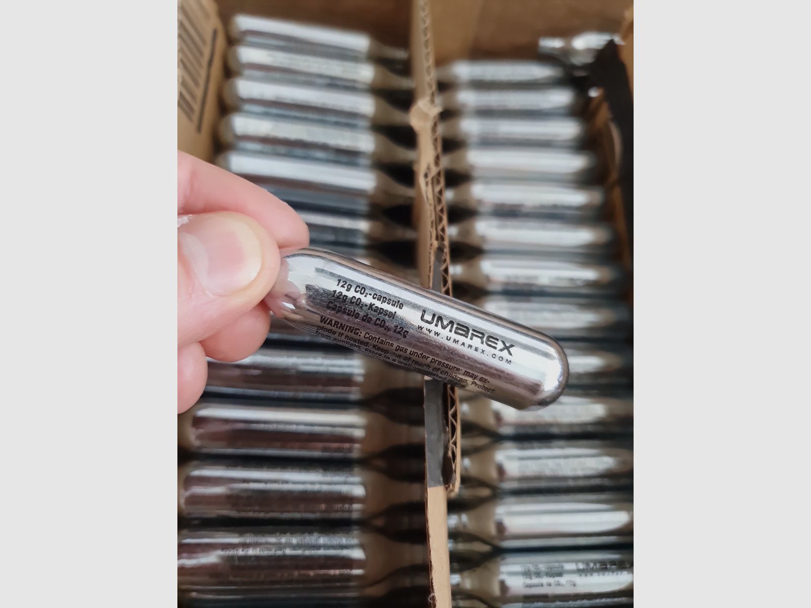 500x stück 12Gr CO2 Kapsel von Umarex NEU