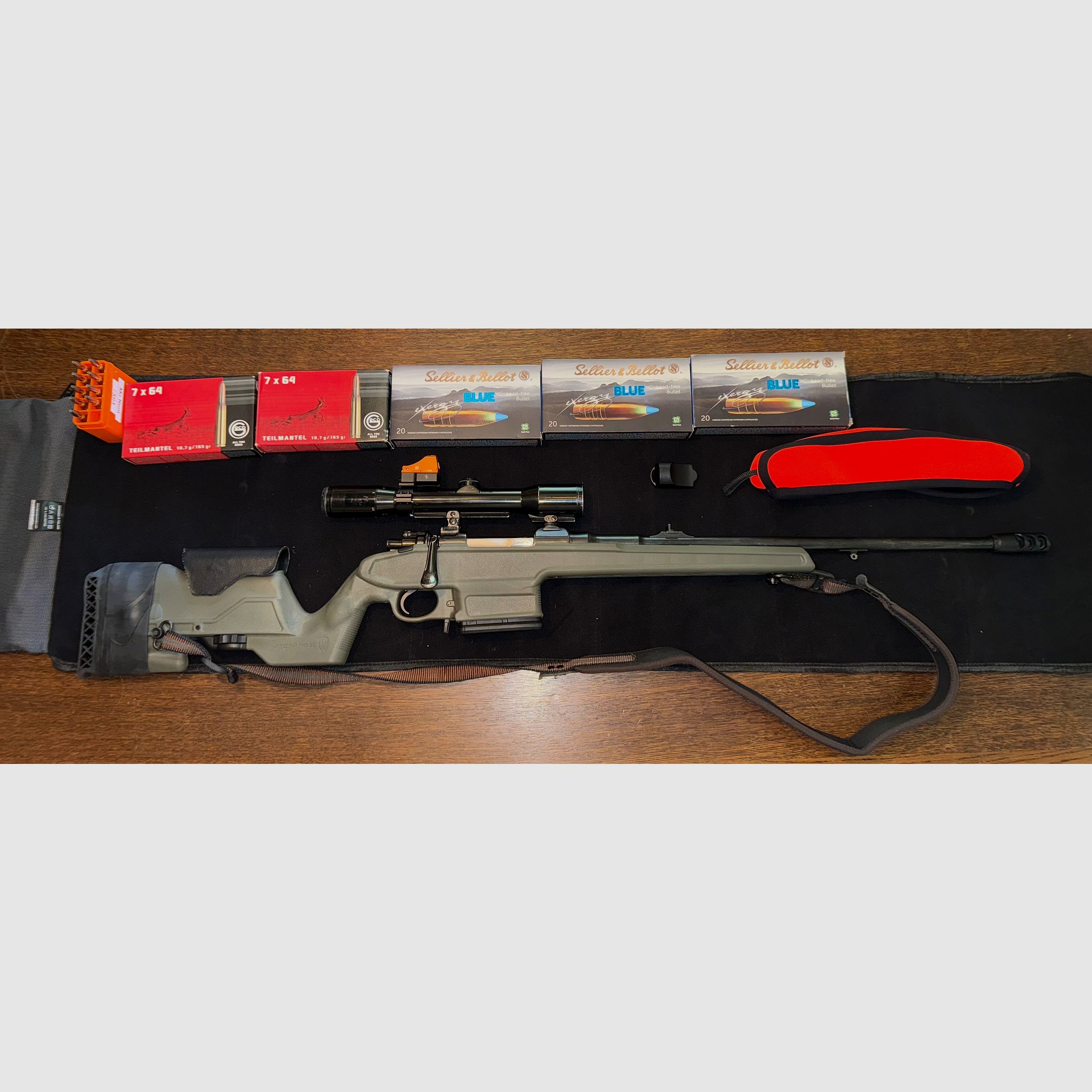 Heym 7x64 Hensoldt 1,5-6x36 Doctersight Archangel-Schaft inkl.Munition