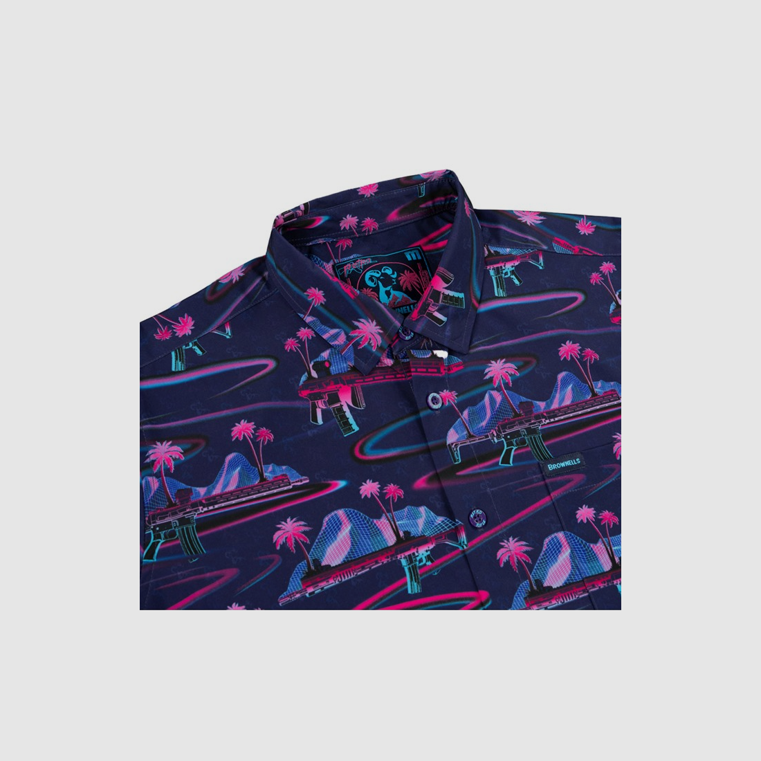 RETRO RIFLE – SHORT SLEEVED BUTTON DOWN SHIRT / XXL, Bild 3 von 4