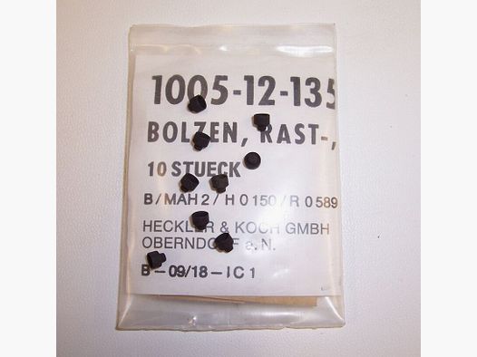 Bolzen , Rast-, Visier für G3 NEU H&K Heckler und Koch GmbH Oberndorf a.N.