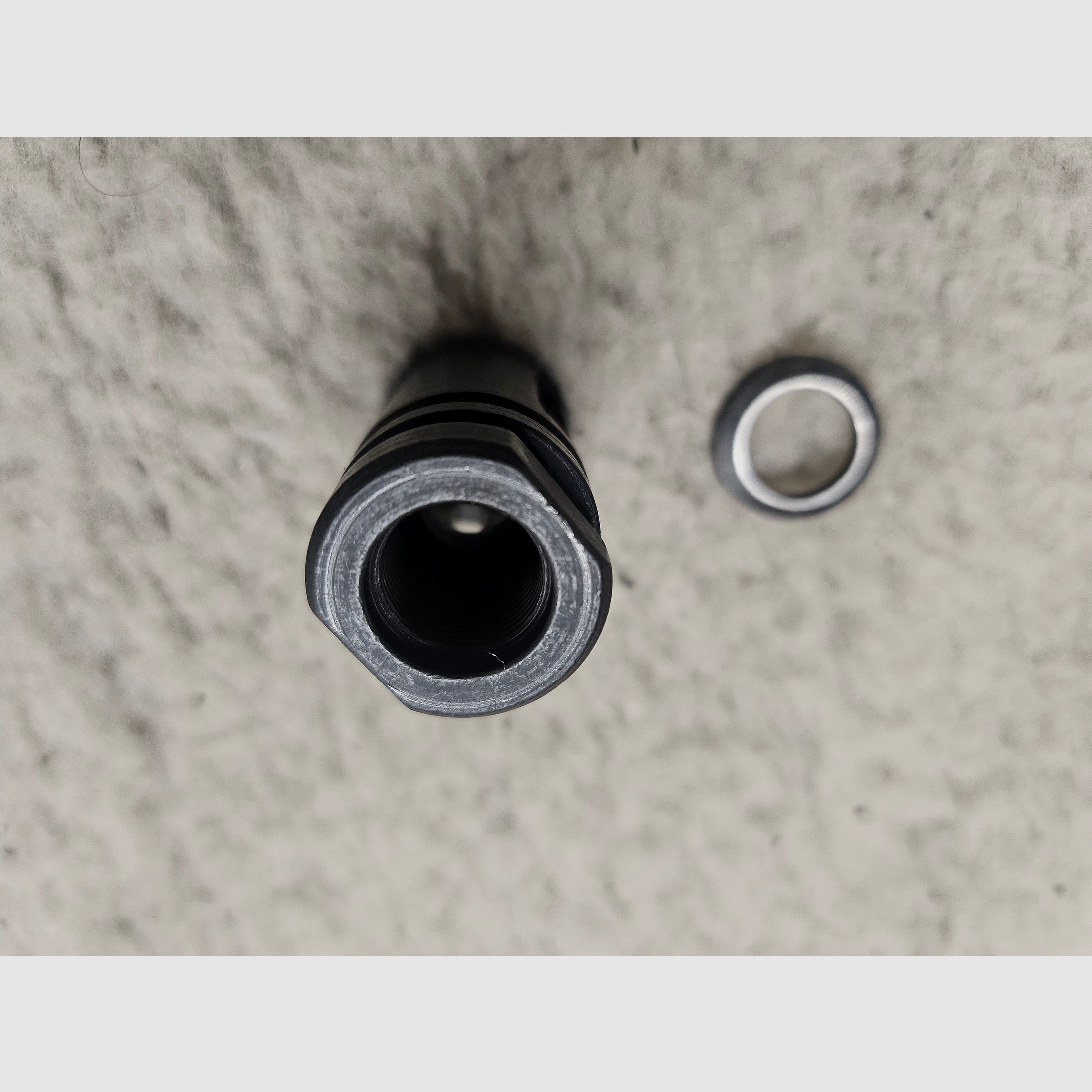 Supresor de fuego de boca 1/2 x28 M4 AR15 M16 Birdcage con CrushWasher