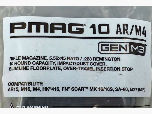 MAGPUL PMAG10 GenM3 223Rem 10 Schuss.