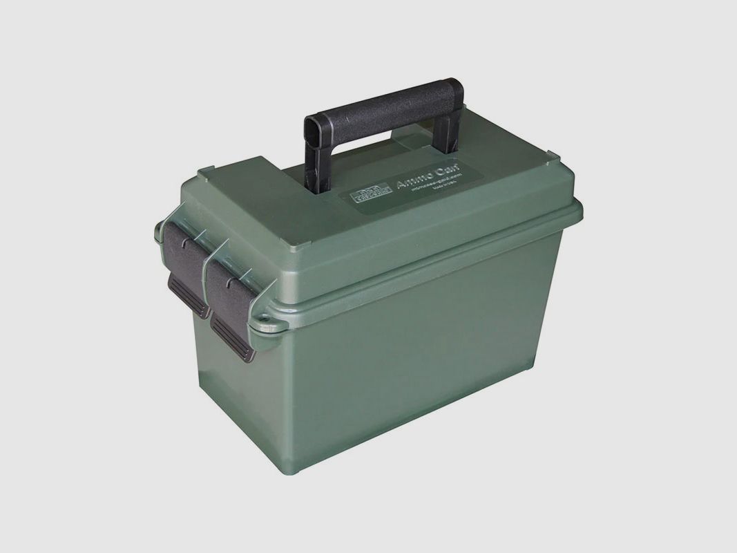 MTM CASE GUARD – AC-50C- 50 CALIBER AMMO CAN MILITARY STYLE | 5.8″(L) x 11″(W) x 7.2″ (H) | F.Green, immagine 1 di 2