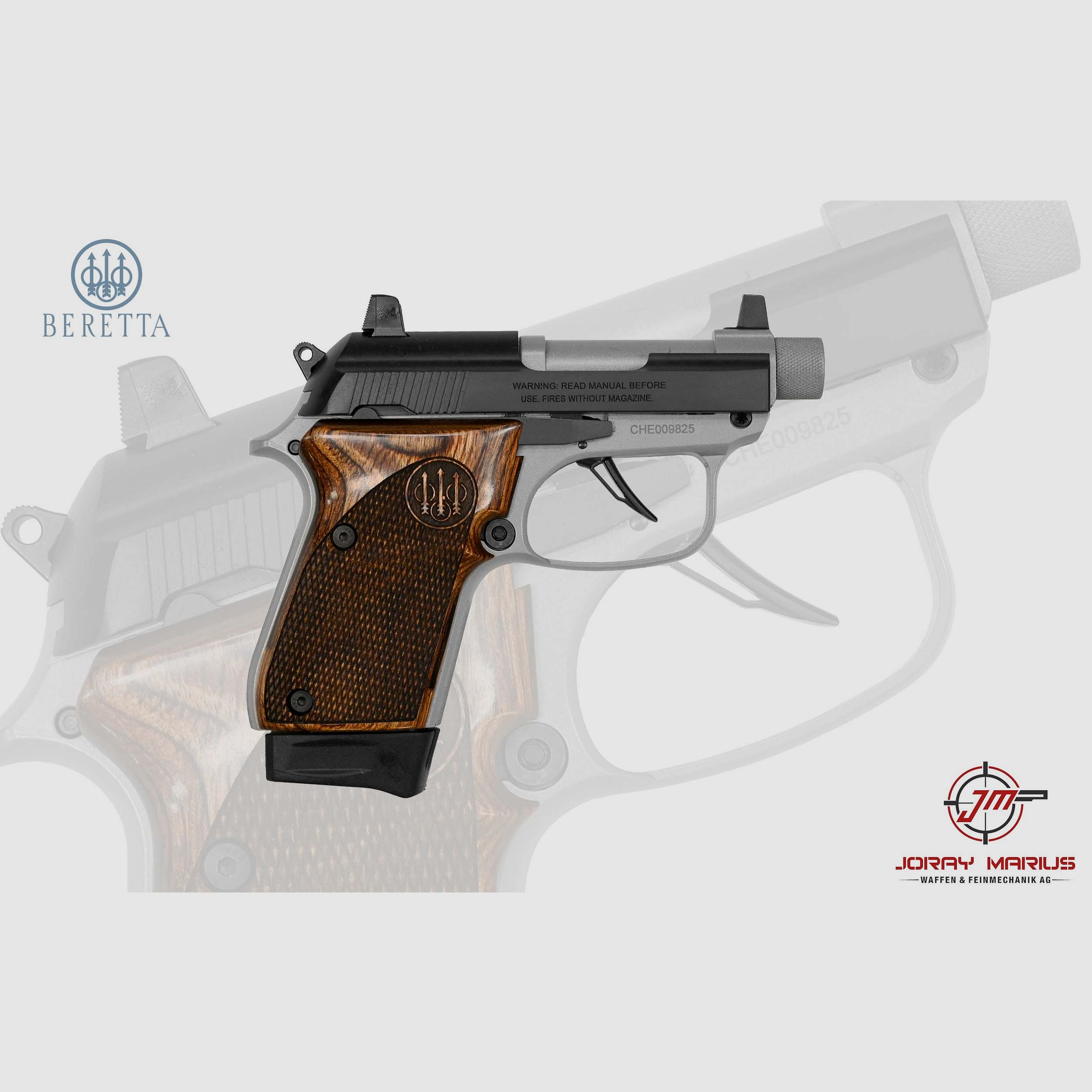 Beretta 30X 7.65 Kort, gewelfde loop, afbeelding 1 van 2