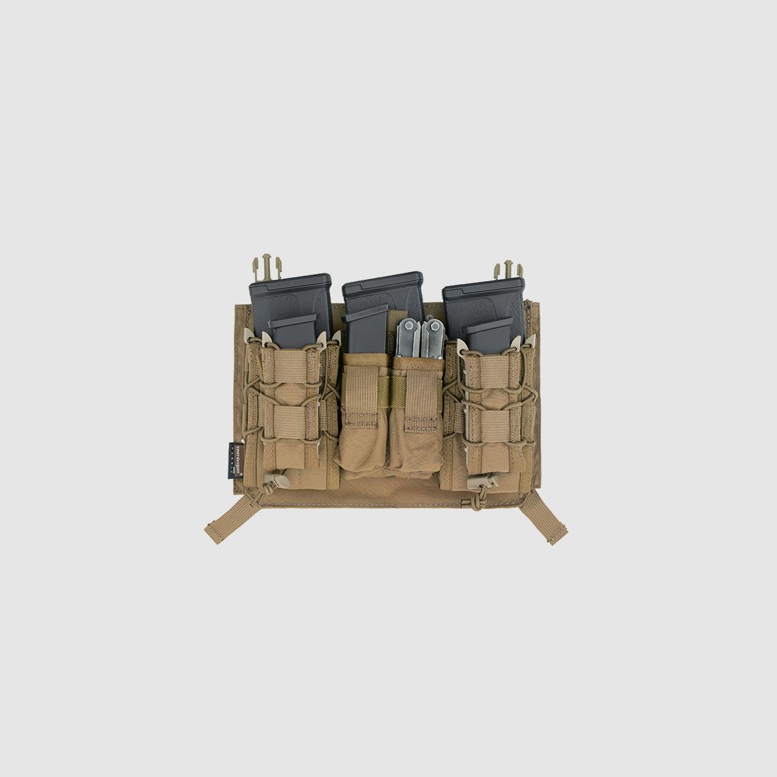 Modular Triple M4/9MM Buckle Clip Panel - Coyote Brown [EM]