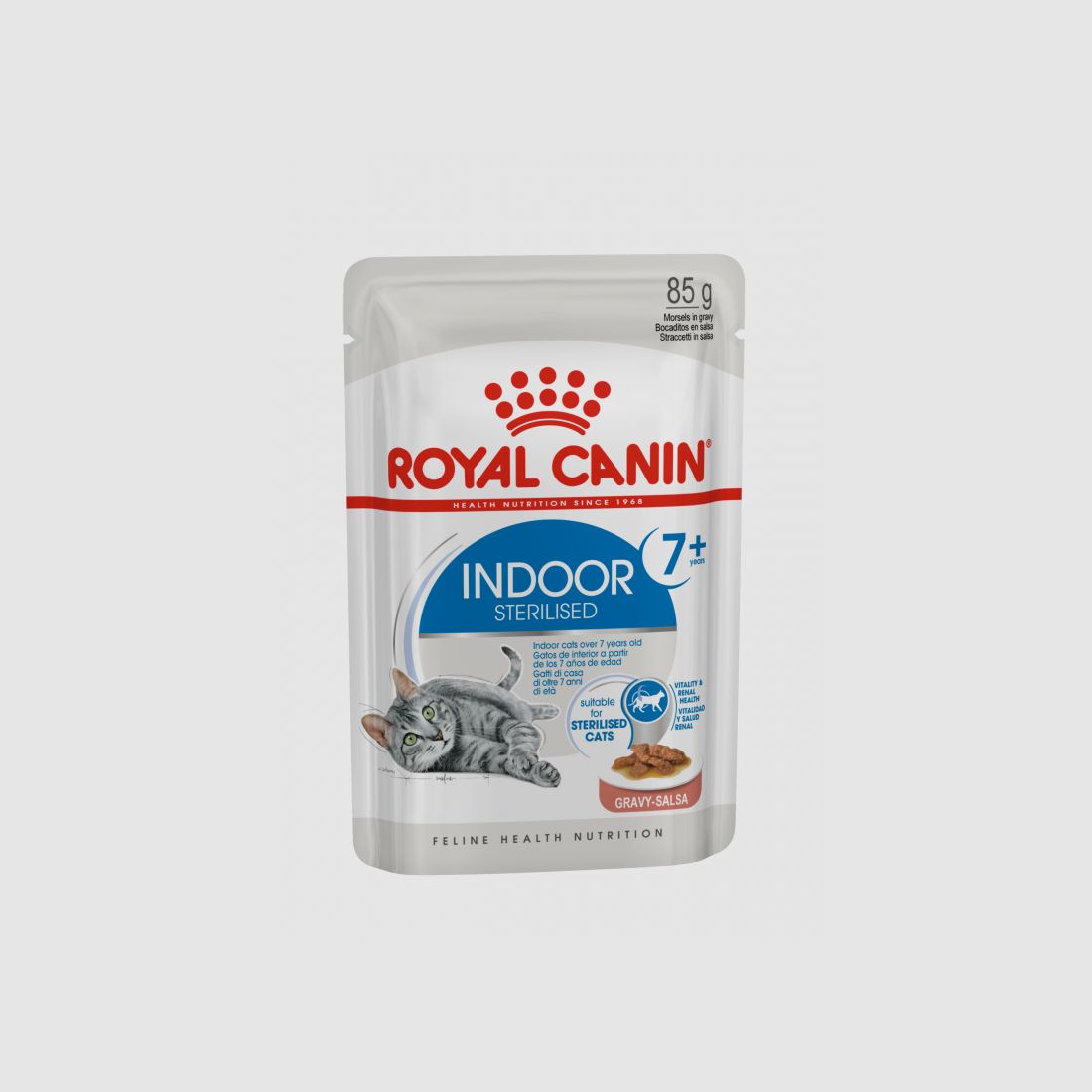 ROYAL CANIN INDOOR Sterilised in Soße Nassfutter für Wohnungskatzen 12x85 g