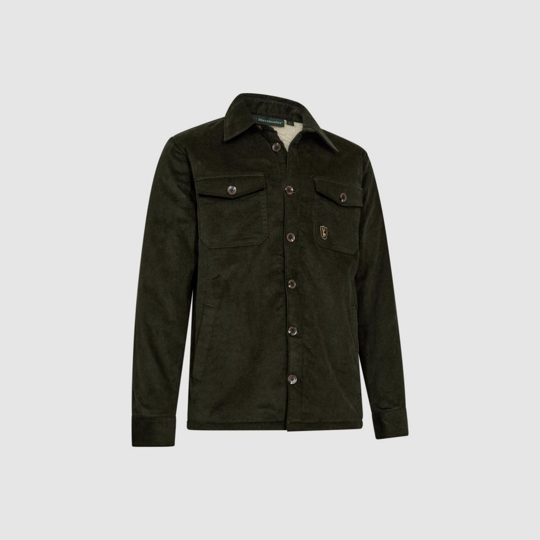 Cordjacke mit Sherpa-Futter grün - Isolierte Jagd OEKO-TEX®, Bild 2 von 6