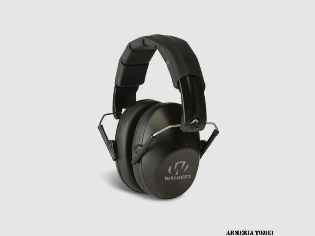 SHOOTING HEADPHONES – WALKERS – PASSIVE LOW PROFILE -BLACK, image 1 of 2
