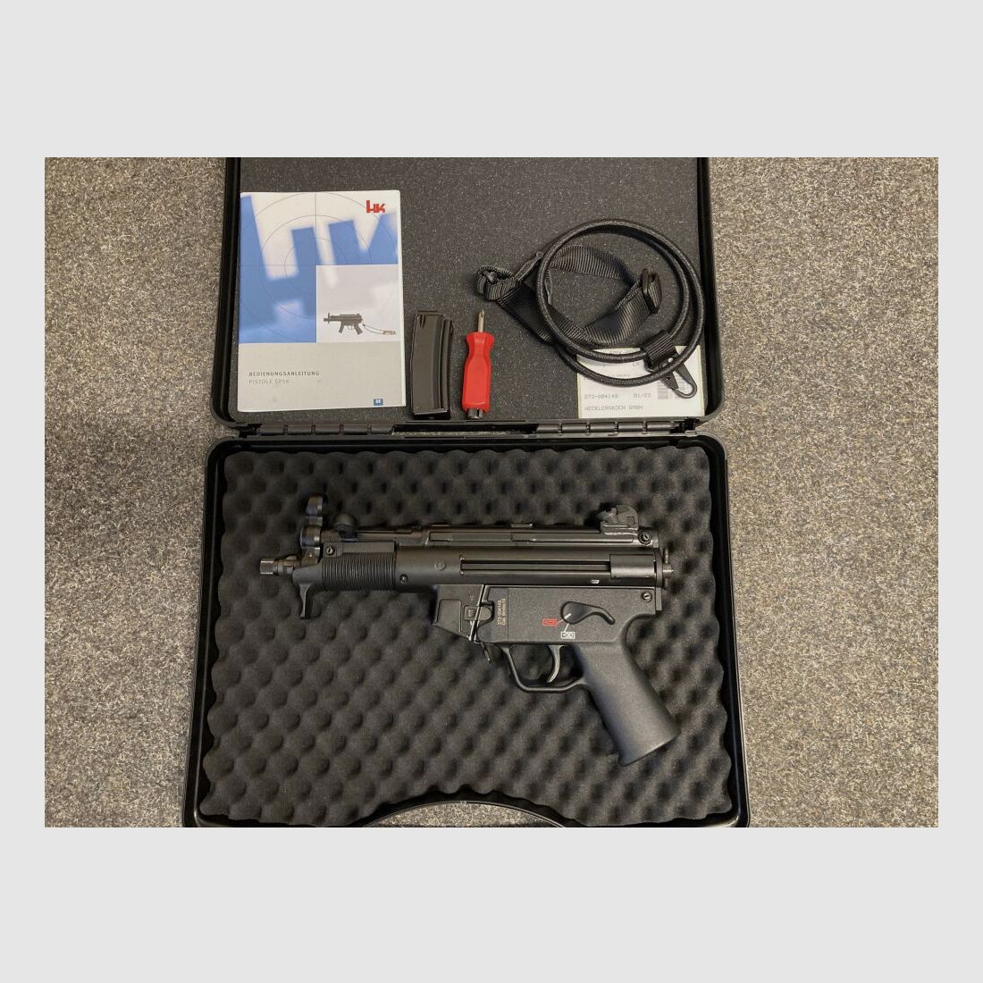 Heckler&Koch SP5K PDW pistool 9 mm Luger.