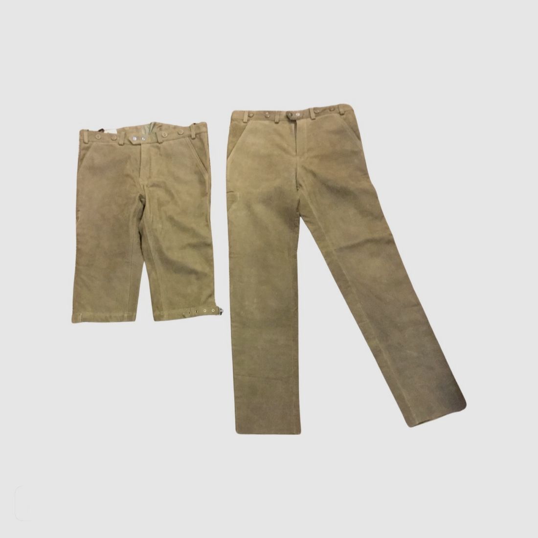Waidmann Lederen Broek 3/4 driekwart - Buffel leer / Leren Heren, afbeelding 3 van 3
