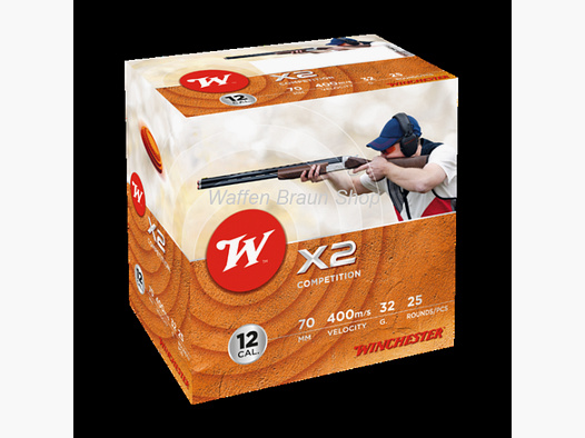 Winchester X2, 12-70, 12mm, 24g, P7.5, 2,4mm, a 25 Stück