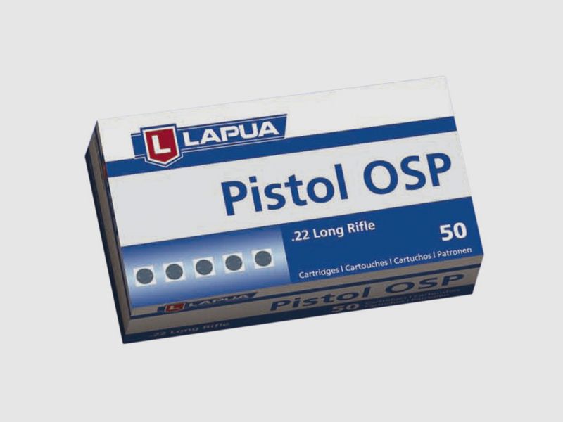 Lapua Pistol OSP .22 LR 40GR LRN 50 Patronen