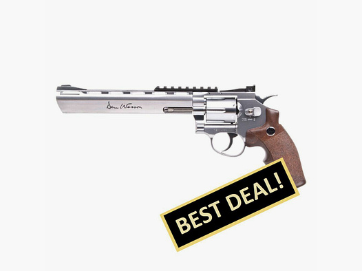 Dan Wesson 8" Silver 4.5mm BB Air Pressure CO2