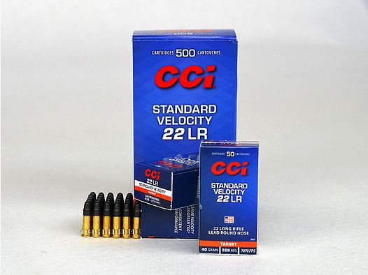 CCi Standard Velocity .22 lfb, 40grs 1 paquet (500 coups à 0,118 €*)