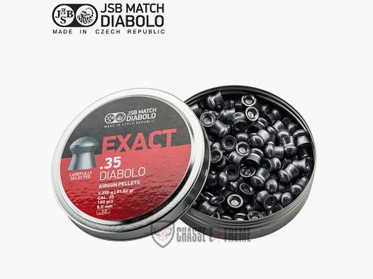 100 Plombs JSB MATCH Exact Tête Ronde cal 9 mm