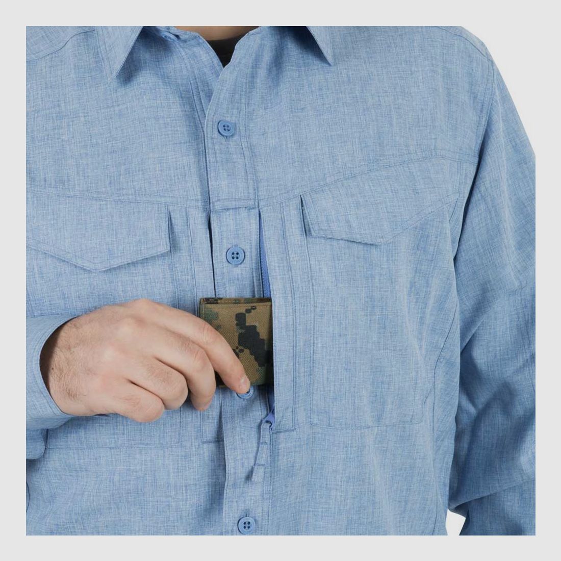 HELIKON-TEX DEFENDER Mk2 GENTLEMEN SHIRT® MELANGE-SCHWARZ