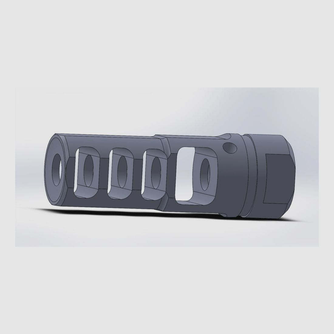 Fábrica de armas Glarner + Casa de comercio AG Suiza SPC RECLESS compensador para 9mm Luger M15X1 derecho cañones, carabina de pistola suiza, Suiza, imagen 5 de 7
