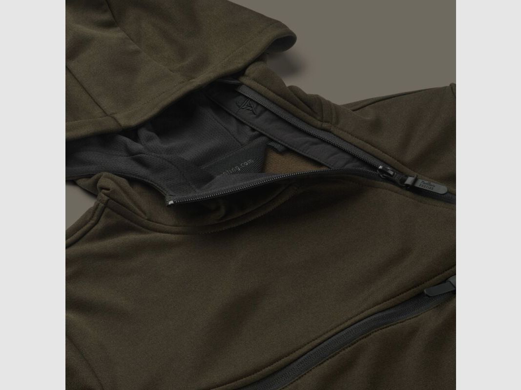 Northern Hunting Damen Fleecehoodie Saga Braun