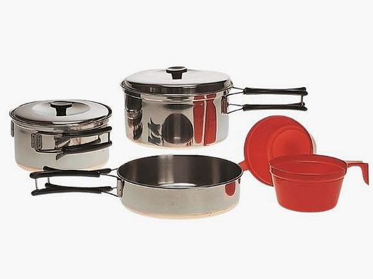 MIL-TEC Cooking Set steel 2 persons
