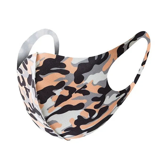 Mouth-nose covering / community mask - camouflage orange - for you and him