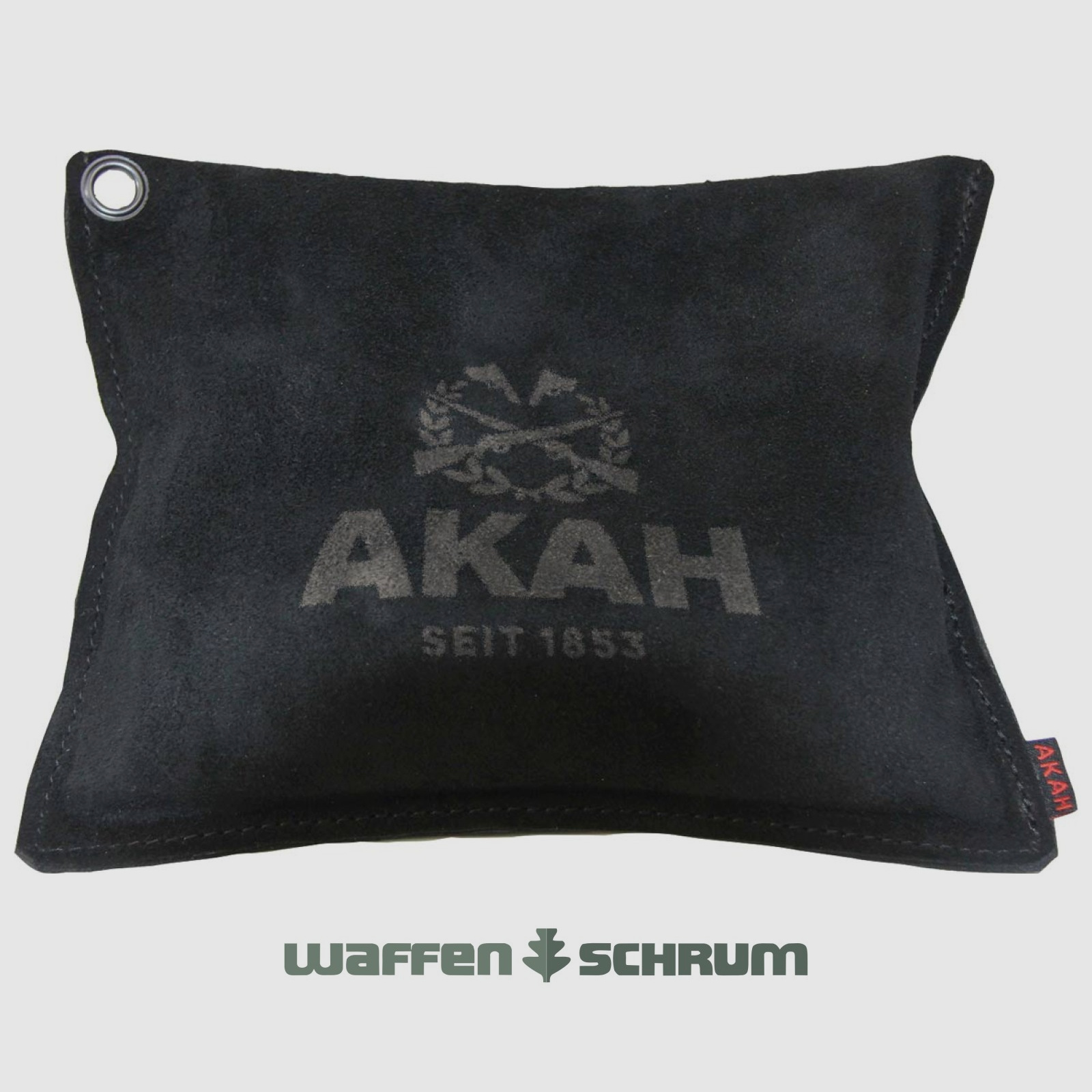 Supporto per fucile AKAH in pelle scamosciata 24x20cm, riempito con granuli