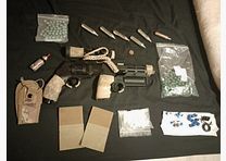 Actualización Long T4e HDR50 Tactical Rifle Kit Punto Rojo Láser Balas de Goma RAM Paintball Markierer Cal .50 Set Cápsulas CO2 Revolver Lanzador de Pimienta cañón largo Red DOT