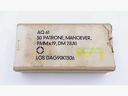 Munitions de pistolet Dynamit Nobel / blanc 9mm Luger / Parabellum / 9x19