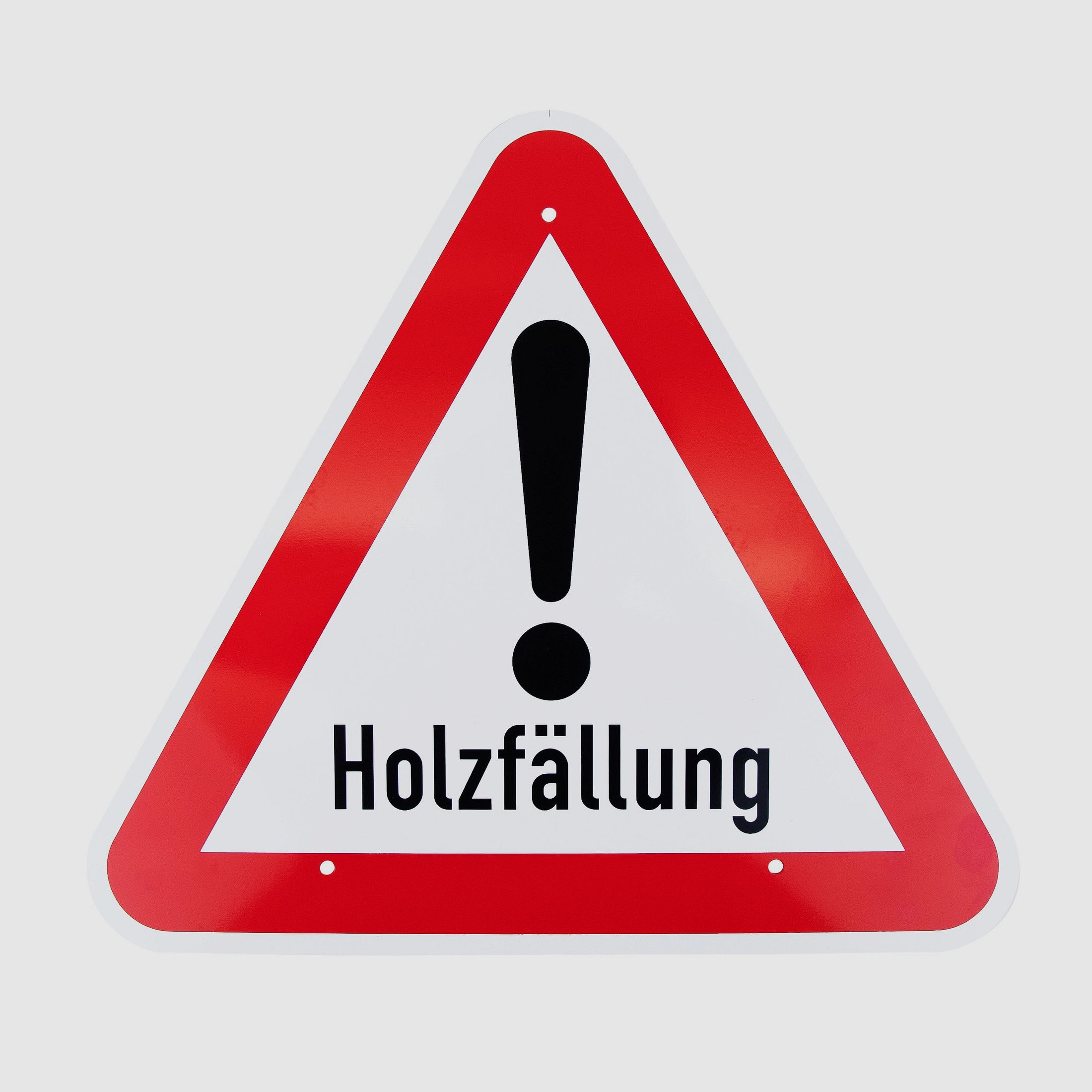 Znaki ostrzegawcze wycinka drzew